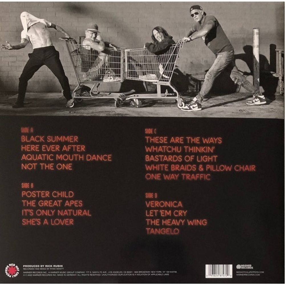 RED HOT CHILI PEPPERS - UNLIMITED LOVE (Deluxe, 2LP + Poster). Новый альбом 2022