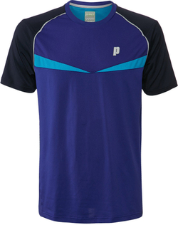 Футболка для мальчика теннисная Prince Dart Panel Crew - небесный