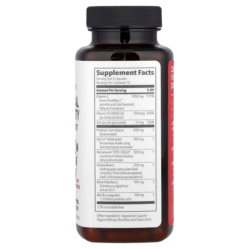 LifeSeasons, Clinical Immunity, быстрое начало работы, 60 растительных капсул