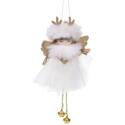 Подвеска «Маленькая леди» 15 см, белый