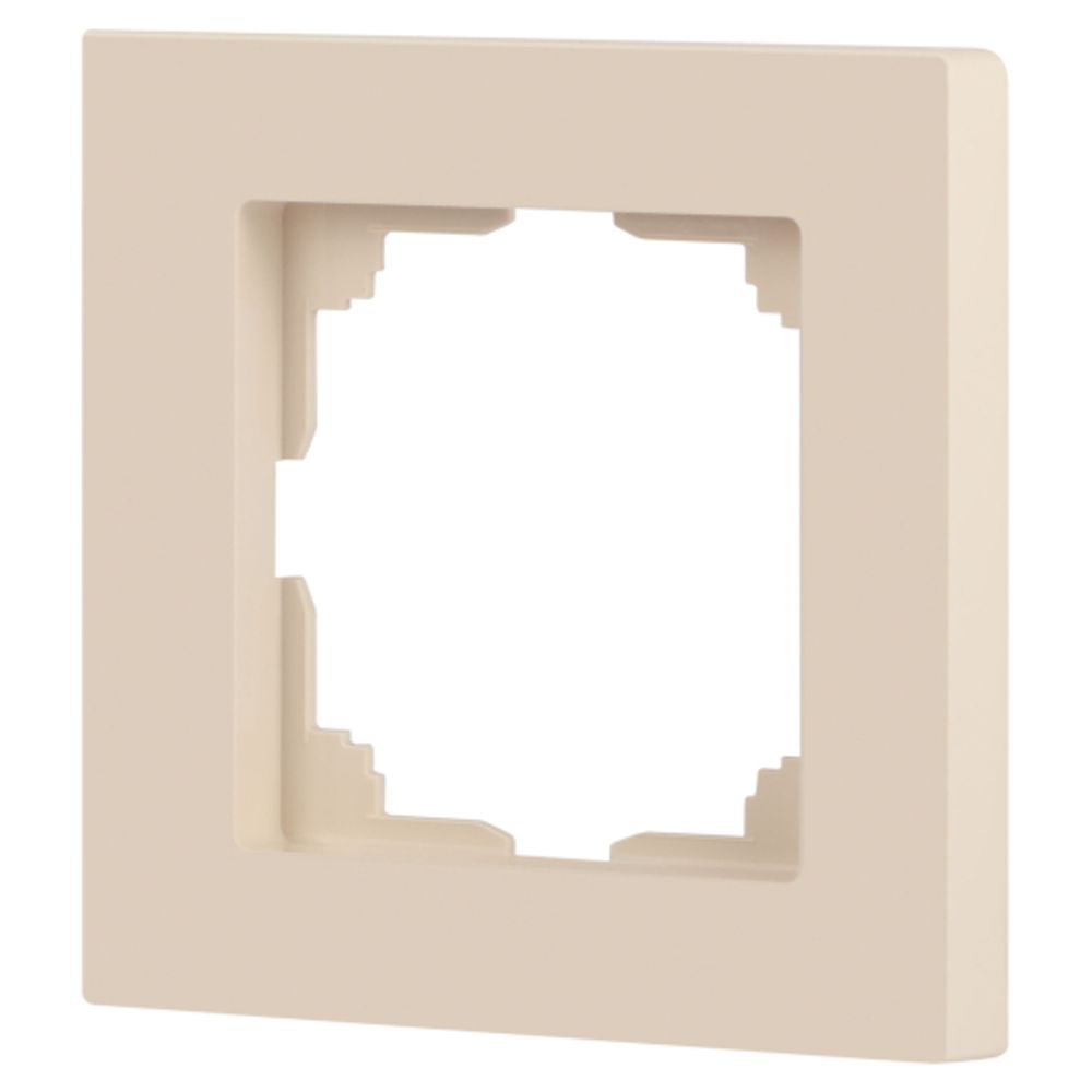 Рамка для розеток и выключателей Intro Accent 6-501-02 на 1 пост, СУ, слоновая кость