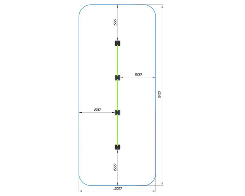 Перекладины стационарные разноуровневые СО-09Г