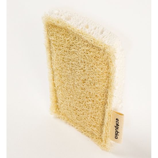 Губка кухонная из целлюлозы и люфы