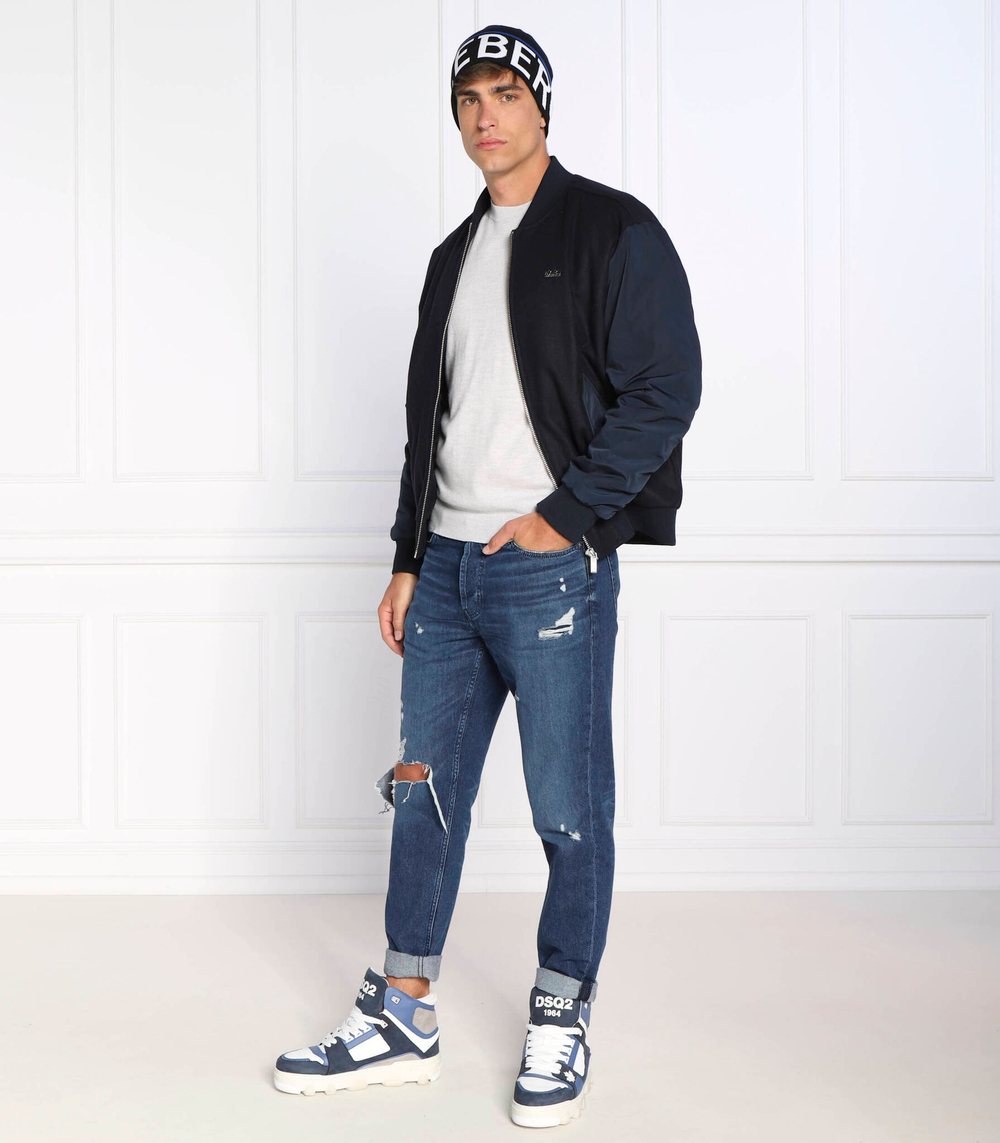 хлопковая куртка бомбер Karl Lagerfeld - темно-синий(505043 524799)