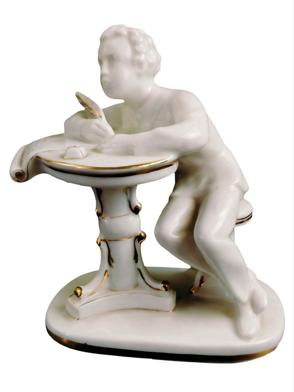 Фарфоровая статуэтка "Юный Пушкин" ЛФЗ