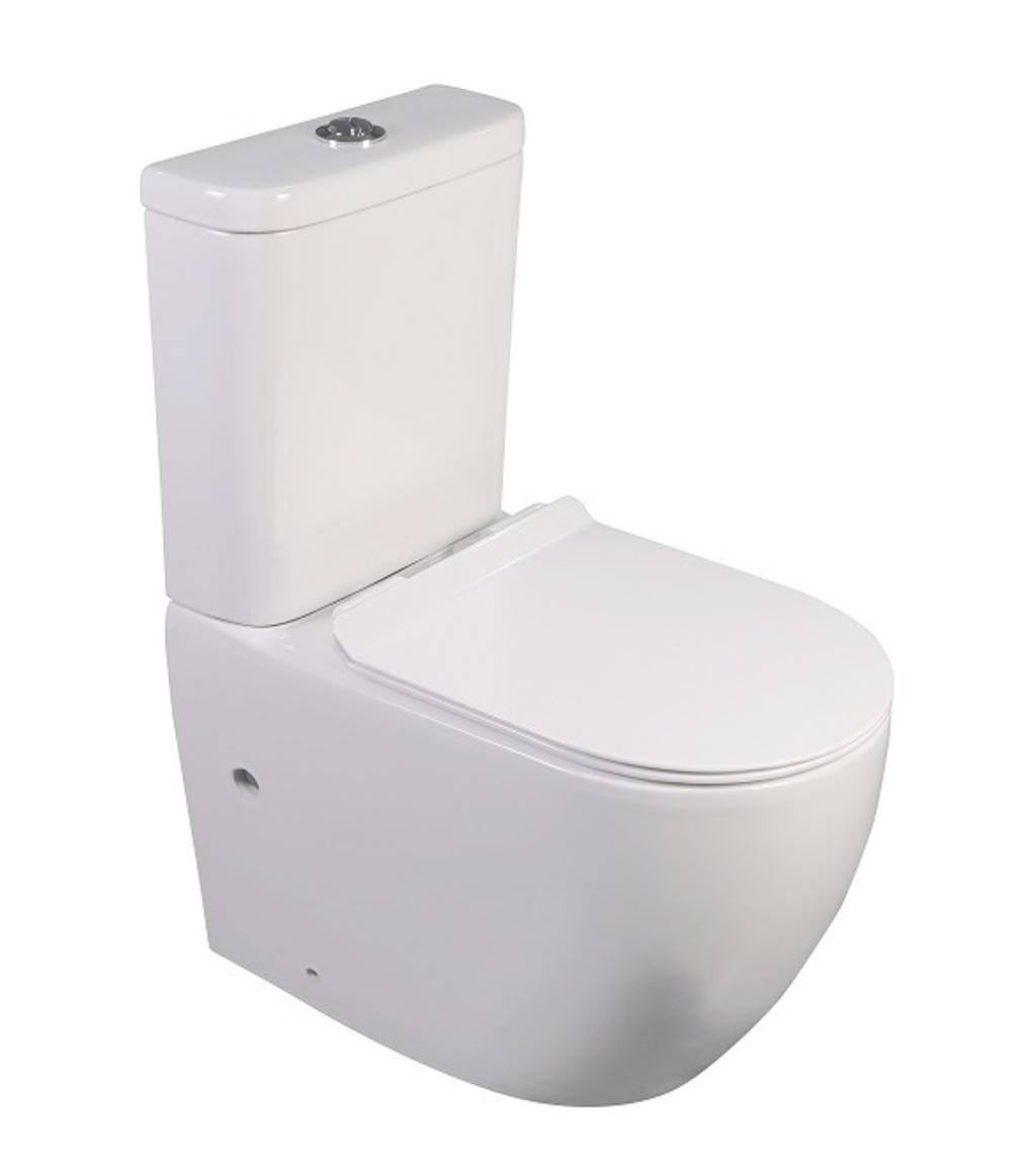 Унитаз-компакт Piano Ceramic PC-201 безободковый, дюропласт, микролифт