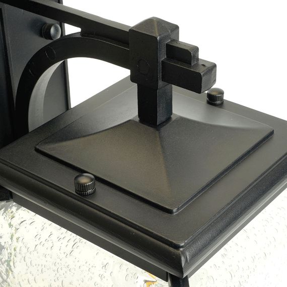 Светильник садово-парковый Feron PL741 на стену вниз 60W E27 230V, черный 51274