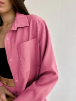 Костюм с шортами и рубашкой летний оверсайз