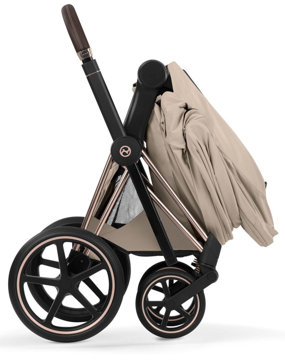 Коляска Cybex Priam V Rosegold Style Collection 2 в 1 Cozy Beige