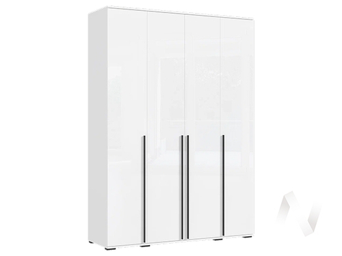 Шкаф 4-х ств.(1600) Норд (белый/белый глянец холодный)