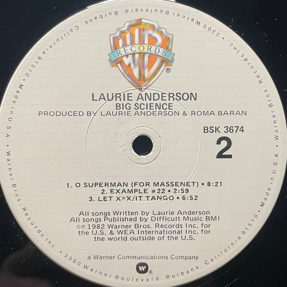 Laurie Anderson ‎– Big Science (США 1982г.)