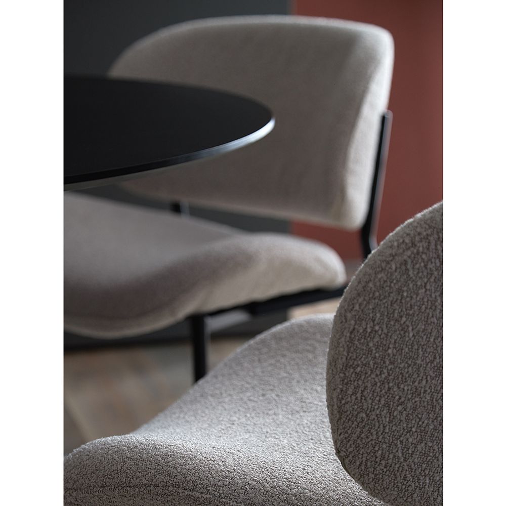 Стул Embrace, букле, серо-бежевый