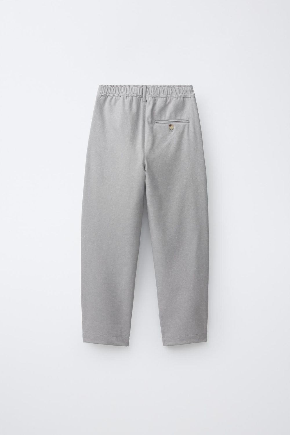 ZARA БРЮКИ RELAXED FIT COMFORT, ЖЕМЧУЖНО-СЕРЫЙ