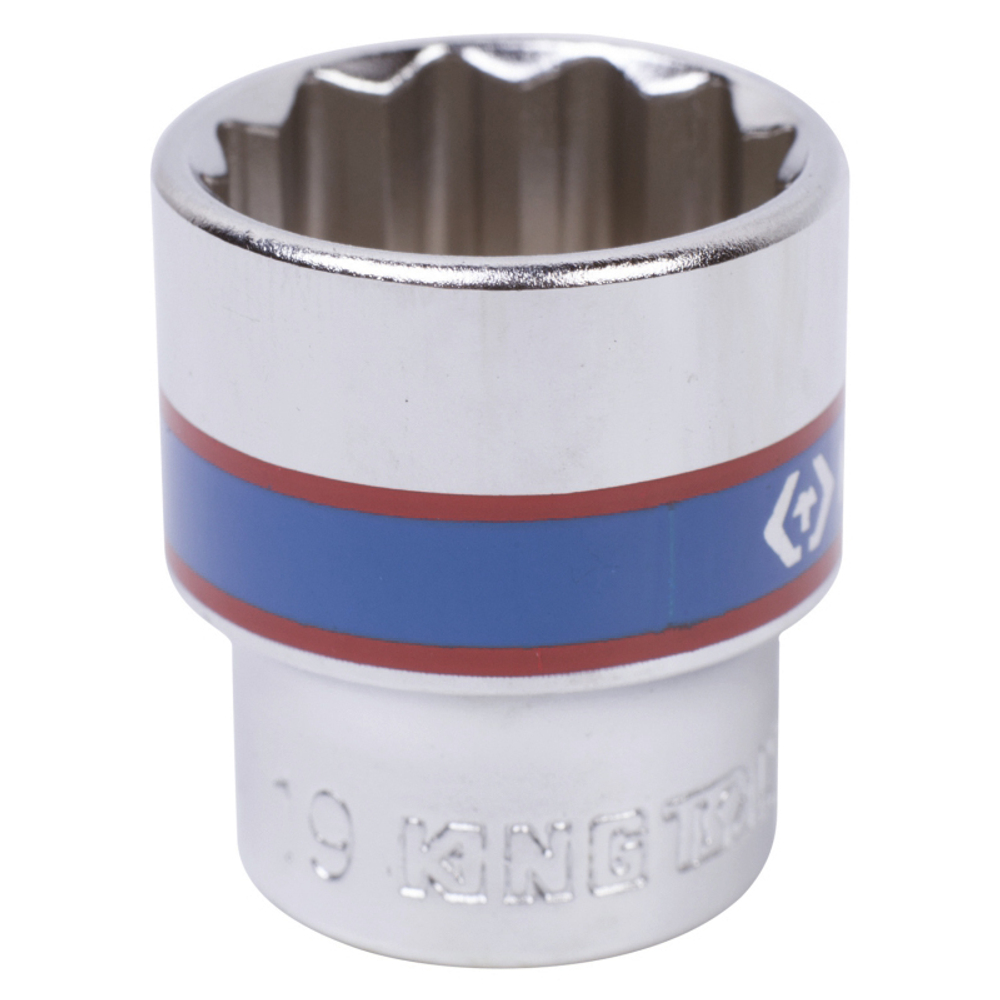 Головка торцевая стандартная двенадцатигранная 3/8&quot;, 19 мм KING TONY 333019M