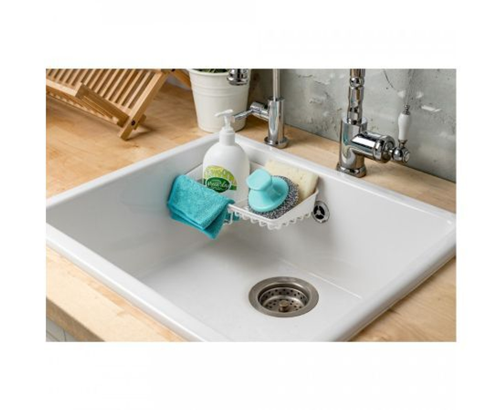 Держатель подвесной на присосках (23,6х12,5х7,9см) HELPER пластик, белый 433227316 Econova/Бытпласт