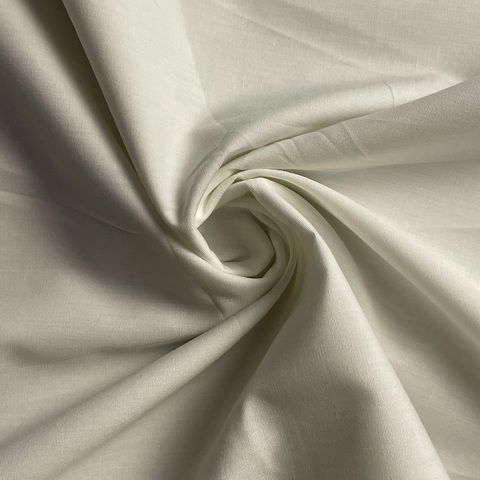 Ткань рубашечная ш150см плот.125г/м2 65%пэ 35%хлопок, цвет белый