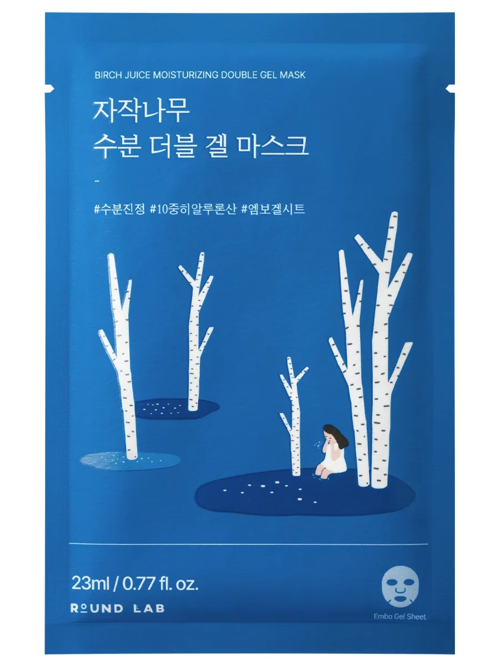 Round Lab Birch Juice Moisturizing Double Gel Mask охлаждающая гелевая маска с берёзовым соком