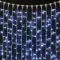 Светодиодный занавес с колпачком 2*3 м., 600 белых LED ламп, каучуковый белый провод, IP65, Beauty Led (LL602-8-2W)