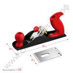 ЗУБР С240 235х50 мм, Металлический рубанок (18640-23)