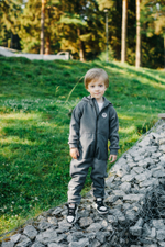 Комбинезон флисовый со вставками "Графит"