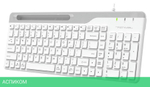 Клавиатура A4Tech Fstyler USB slim White белый/серый (FK25)
