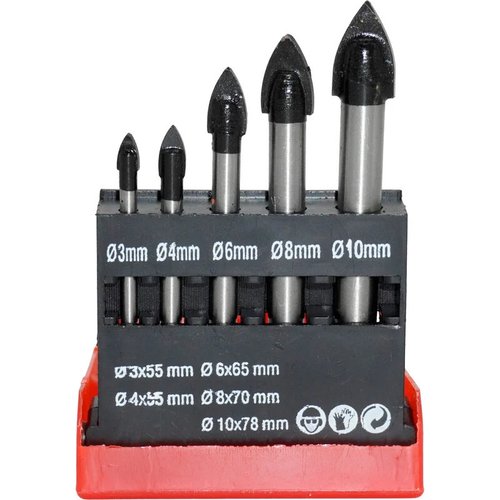 Набор сверел FELISATTI по стеклу 5 шт   082.5.0.00