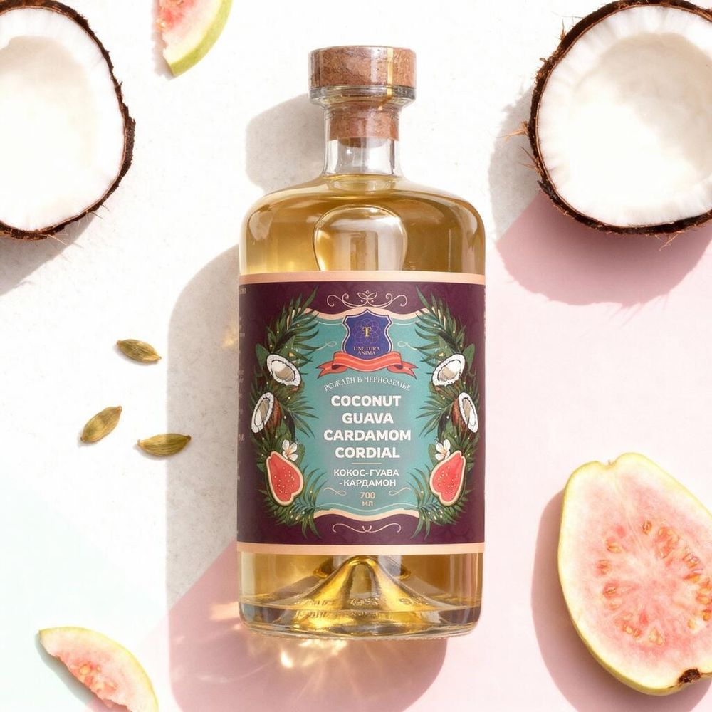 Кордиал основа для напитков КОКОС-ГУАВА-КАРДАМОН 0,7л Tinctura Anima