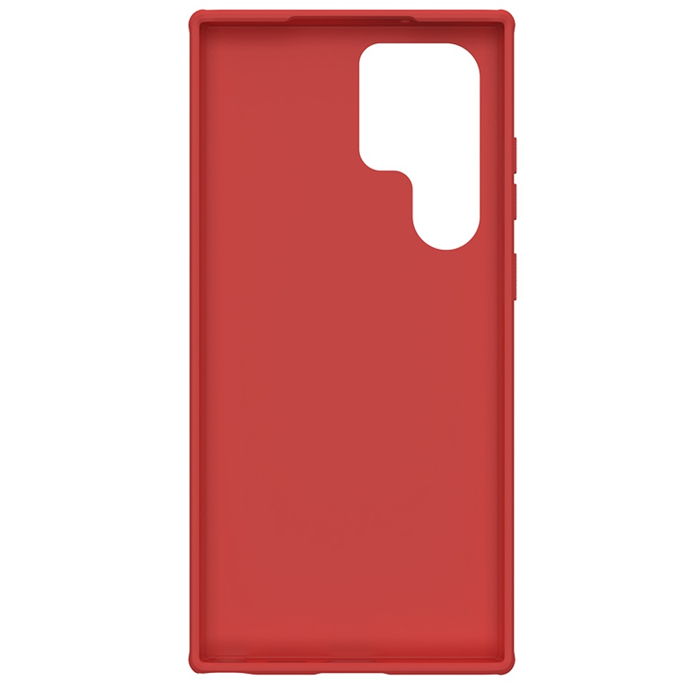 Чехол двухкомпонентный красного цвета от Nillkin для Samsung Galaxy S23 Ultra, серия Super Frosted Shield Pro