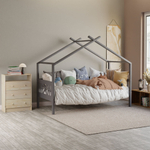 Кровать домик Джульетта 90х200, деревянная