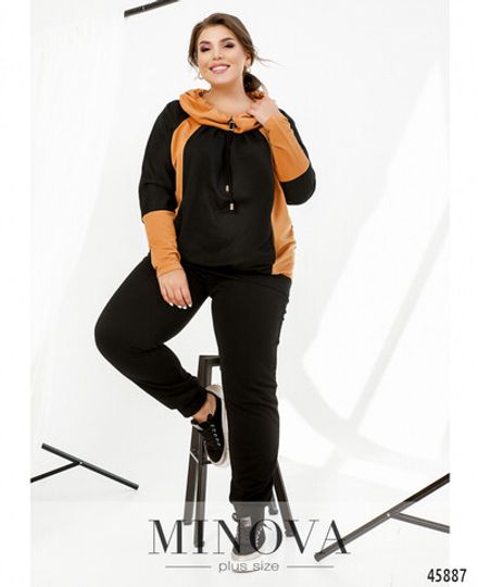 Костюм 8-317-горчица-черный Minova Фото 2
