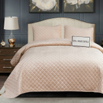 Велюровое покрывало ромб OVF004