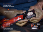 Налобный фонарь Fenix HM65R-T V2.0 небула, 1600 люмен, два источника света белый и теплый белый свет
