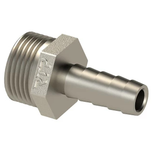 Штуцер (елочка) НР наружная резьба d 1/2" х 10 латунь (25151) уп 10 шт