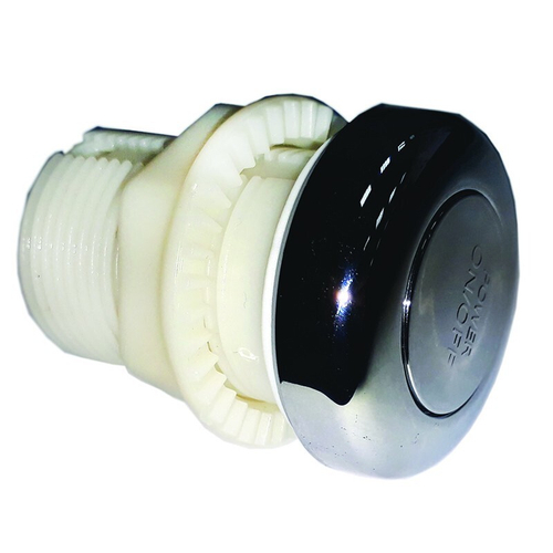 Пневмокнопка из ABS-пластика, хром, подкл. 1"