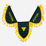 Вымпел тройной Foton (экокожа, черный с желтой вышивкой)