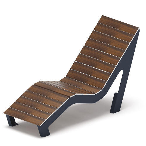 Шезлонг парковый  (Темный дуб)