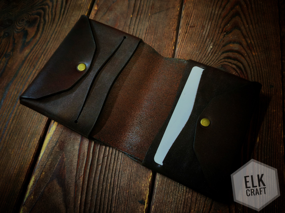 Бумажник Ichimai . Темный коньяк