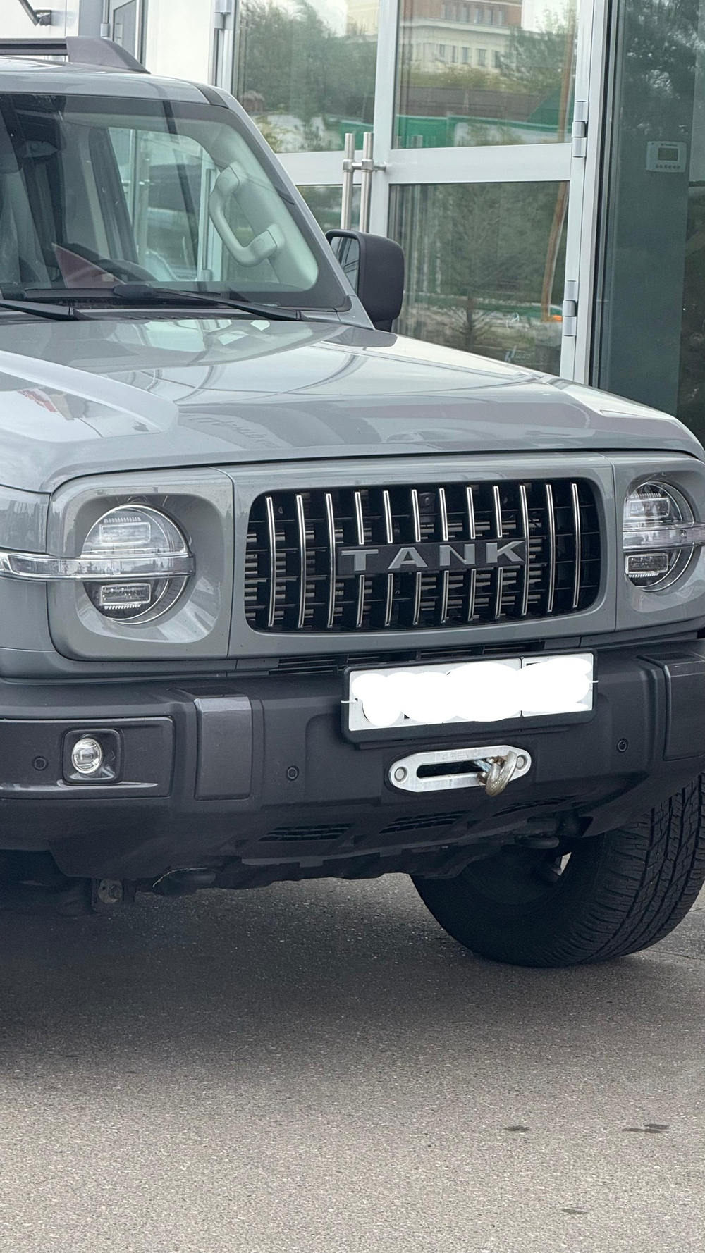 Решётка радиатора Defender GT серая Tank 300