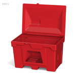 Ящик 500 л с дозатором c лопатой красный Полимер-Групп 500 л.(1200x828x860см;33кг;красный) - арт.559371