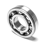 Подшипник шариковый радиальный однорядный открытый с проточкой на наружном кольце, 45х100х25 мм (вал пониженных передач КПП МТЗ)