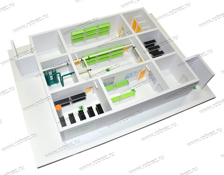 Макет противорадиационного укрытия