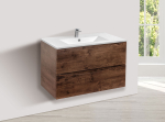 База под керамическую раковину Mia 800 подвесная, 2 выкатных ящика soft close, R.Wood