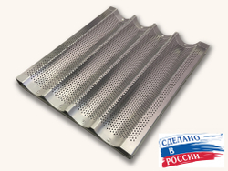 Форма для выпечки багетов 4-х секционная 38х35.5 см