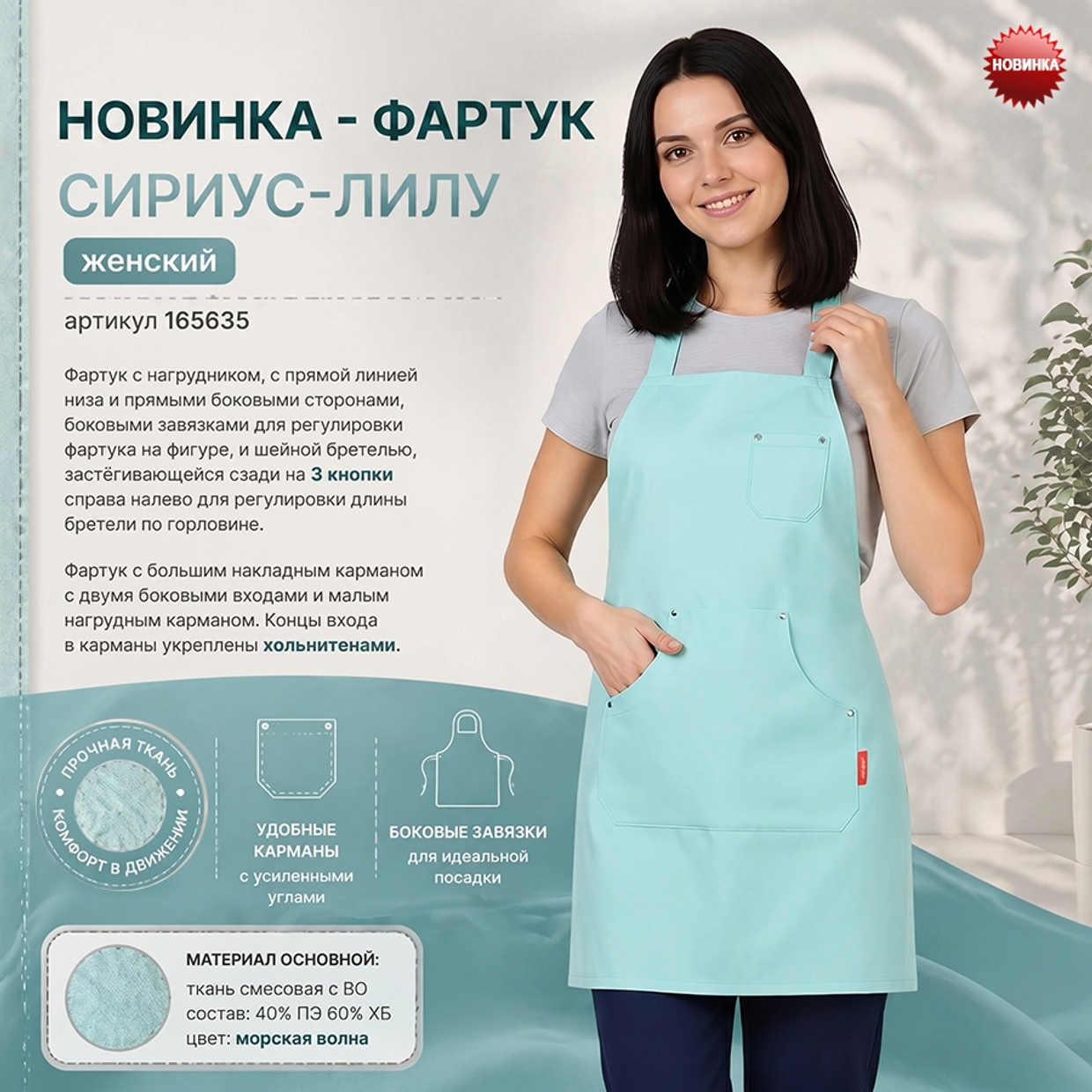 Представляем Фартук СИРИУС-ЛИЛУ в новом цвете!
