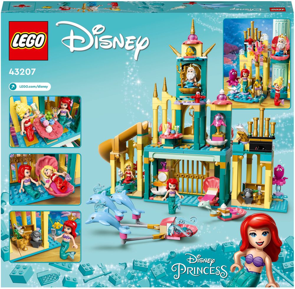 Конструктор LEGO Disney Princess 43207 Подводный дворец Ариэль