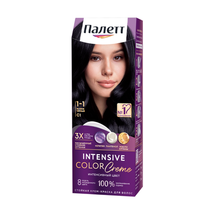 Краска для волос Palette Иссиня-черный