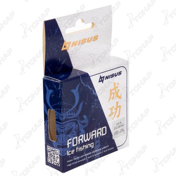 Леска FORWARD ICE FISHING 0,128mm/50m Nylon Transparent (N-FIF-0.128-50) Nisus