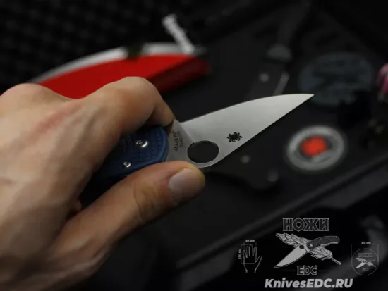 Нож складной Spyderco Para 3 223PCBL c клинком из стали CPM-SPY27, рукоять FRN