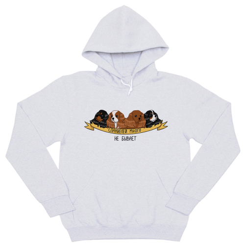 Толстовка "Спаниелей много не бывает"