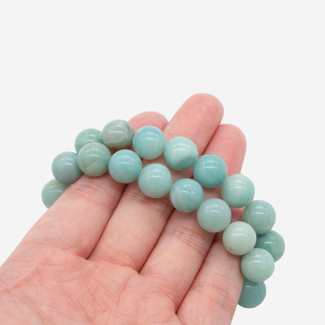 Амазонит эконом натуральный, 10,4мм, шар